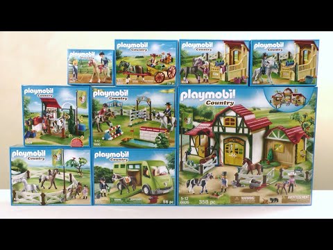 Playmobil unboxing : The riding club (2017) - 6926, 6928, 6929, 6930, 6931, 6932... 6935