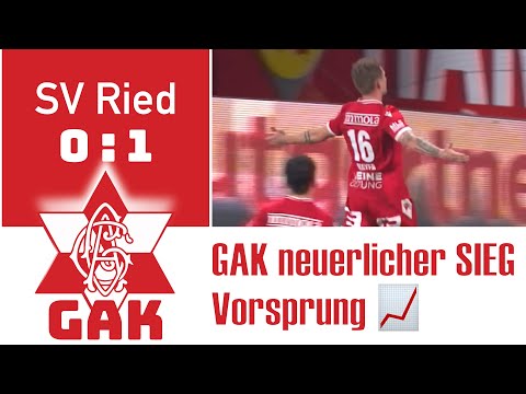 SV Ried ⚽️ GAK 0 : 1 Sieg gegen starke Rieder mit großartiger Schlussviertelstunde
