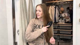 Review & Demo of my GHD Hot Brush on Long Hair!
