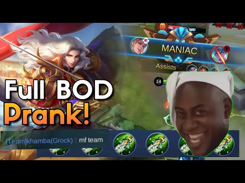 LANCELOT FULL BOD PRANK IN RANK • LANCELOT BEST GAMEPLAY 2020 | MLBB
