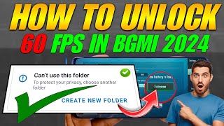 How To Unlock 60fps Bgmi In Any Device 2024 || Can