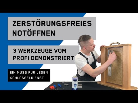 3 Wege eine Tür zerstörrungsfrei zu öffnen - Vom Profi erklärt und demonstriert in unter 10 Min.