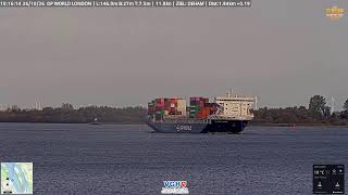 🔴 LIVE | Elbcam Panorama : Blick von der Festung Grauerort Stade 🚢 live webcam