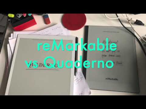 reMarkable vs Quaderno e-Ink comparison