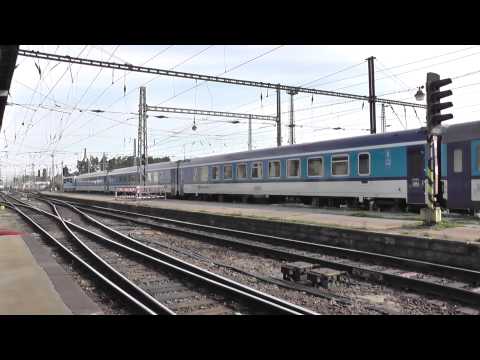 ČD 151.012 - Odjezd vlaku EC 152 Jan Perner - Olomouc hl.n., 30.8.2014