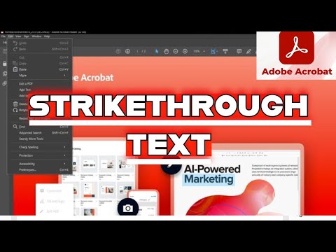 How to Strikethrough Text in Adobe Acrobat 2025?