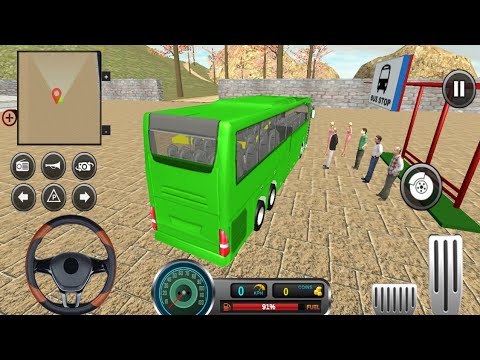 Uphill Offroad Bus Driving Simulator - Transport Passengers By Bus - Android Gameplay [HD]