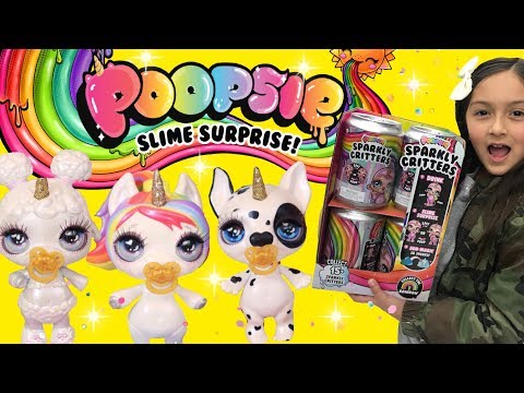 NEW!!! Poopsie Sparkly Critters - Slime Surprise Video