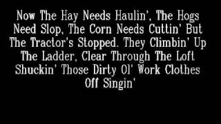 Brown Chicken, Brown Cow -Trace Adkins- Lyrics