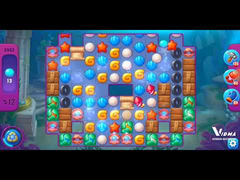 Fishdom. 5962 super hard level no boosters and diamonds