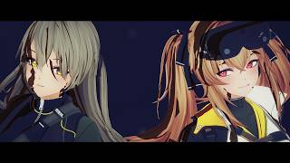 【ドルフロ２MMD】リヴァ・レナ・レイニー/UMP45・UMP9・UMP40/URUSaaA愛 【ドールズフロントライン２】4K
