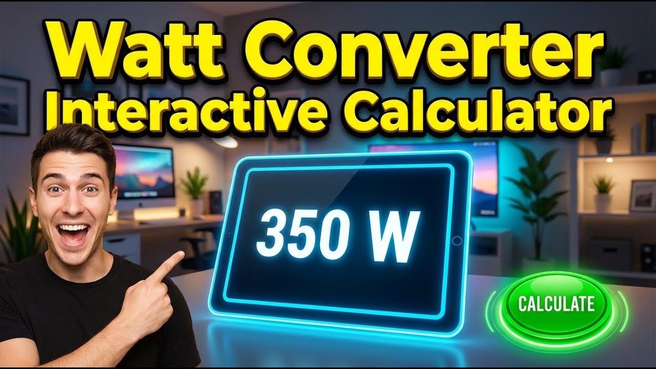 Watt Converter Interactive Calculator