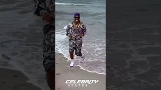 PLIES RUNNING ON THE BEACH‼️ #plies #miamibeach #entertainment #viral #explore #celebritynews