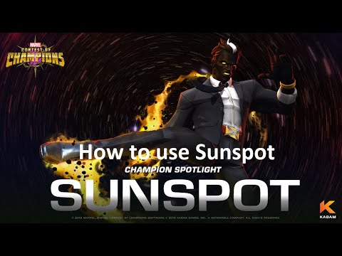 How to use Sunspot - Marvel Contest of Champions (MCOC)