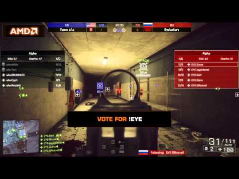 aAa vs Eyeballers Map 2 - Semi-finals - Dreamhack Winter 2013 - Battlefield 4