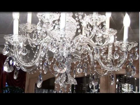 YouTube video about: How can I clean the crystals on a chandelier without taking it down?