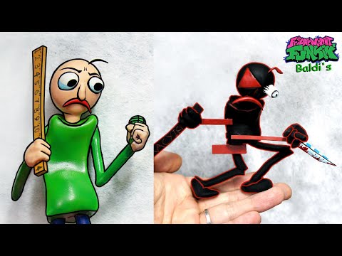 [FNF] Making Baldi Sculptures Timelapse [VS Baldi's Basics] - Friday Night Funkin' Mod