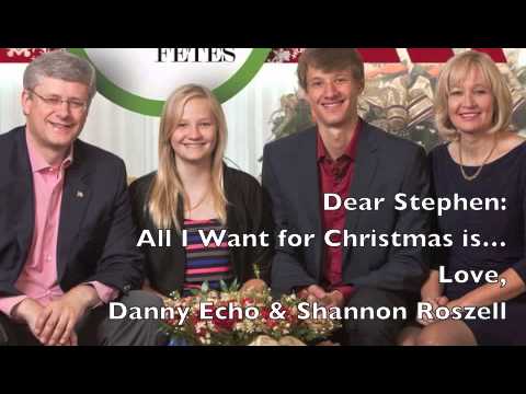Dear Stephen: All I Want for Christmas...Love Danny Echo & Shannon Roszell