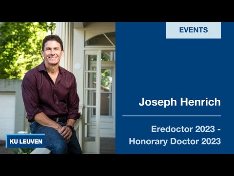 Joseph Henrich | KU Leuven Honorary Doctors 2023