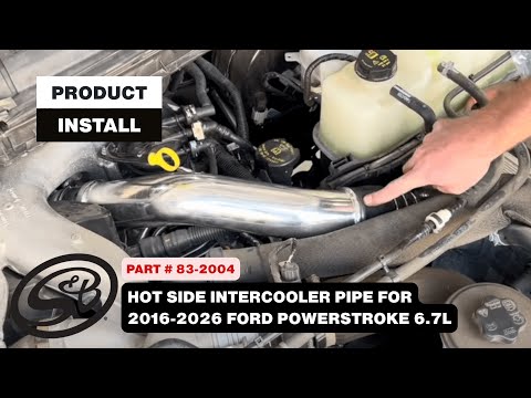 Hot Side Intercooler Pipe Install for 2011-26 Ford Powerstroke 6.7L