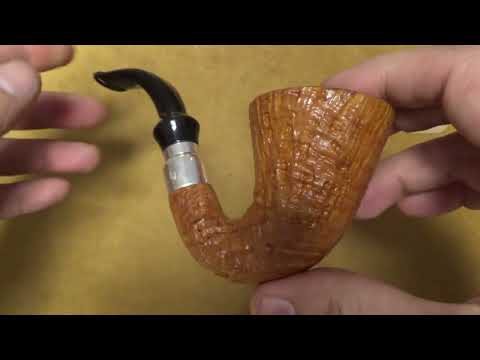 Pipa Brebbia First Calabash Sabbiata Naturale - filtro 9mm