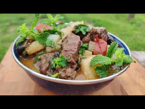 CHANAKHI ჭანახი BEEF MEAT STEW.