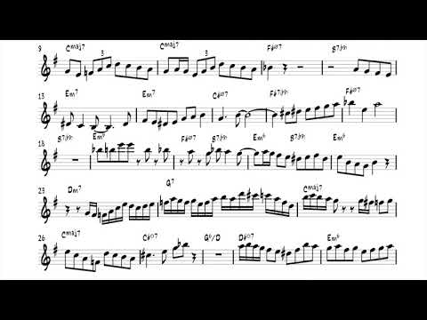 Art Pepper Quartet - You'd Be So Nice to Come Home To (Transcription)