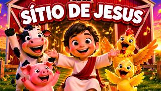 NO SÍTIO DE JESUS TEM LOUVOR! 1 Hora de Louvores Gospel Infantis Animados para Crianças Cantar