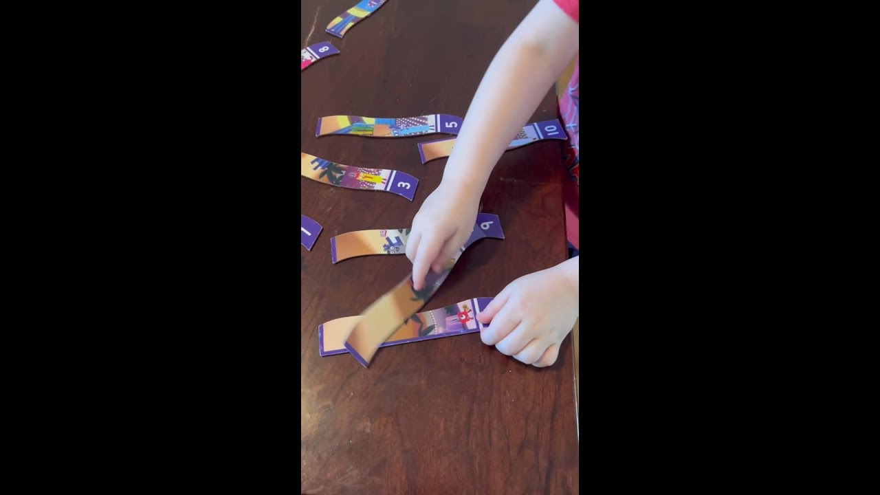 hand2mind Numberblocks Sequencing Puzzle Set, Sequence Cards, Matching Game, Math Toys, Toddler Edu