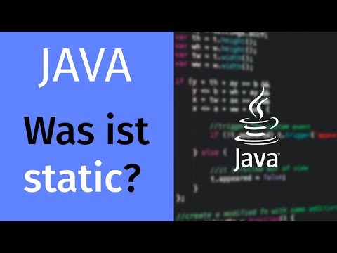 Static in Java einfach erklärt