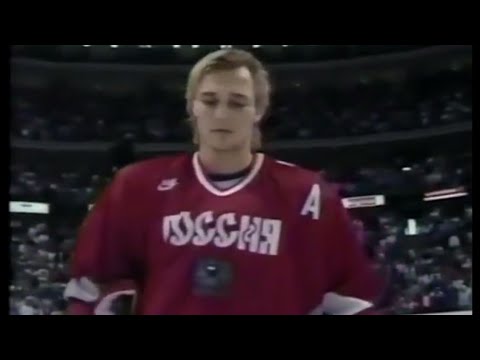 Russia vs USA (Hockey) 1996 Russian Anthem Гимн России 08.09.1996