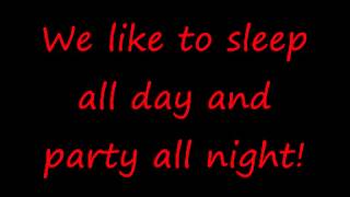Lyrics Sean Kingston - Party All Night (Sleep All Day)