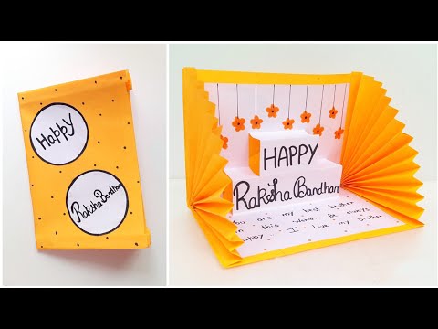 How To Make Raksha Bandhan Card ? • Rakhi Greeting Card Idea 2023 • Handmade Card For Raksha Bandhan