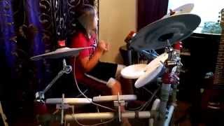 Omnium Gatherum - The Unknowing - Drum cover by 9 year old kid drummer