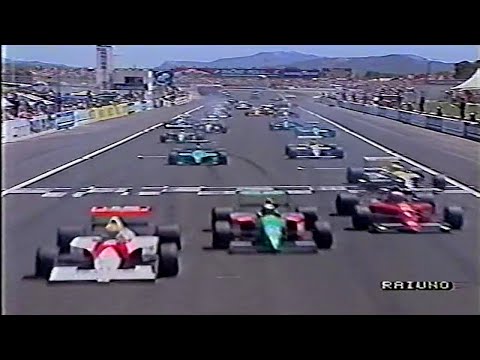 GP Francia 1990 Servizio RAI Alain Prost Ferrari Nigel Mansell Ayrton Senna France Paul Ricard
