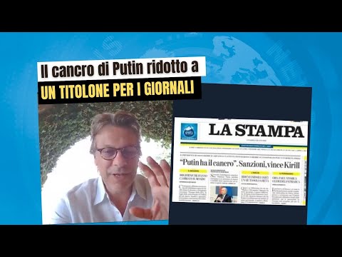 Zuppa di Porro 3 giu 2022 - Il cancro di Putin ridotto a un titolone per i giornali