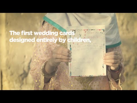 1,500ドルで法律を変えた、子どもたちが描いた結婚式の招待状 / UN WOMEN「Child Wedding Cards」