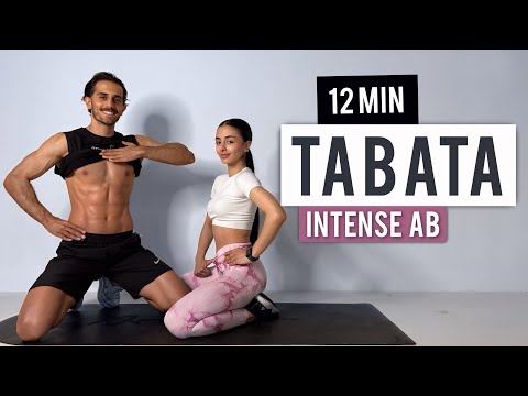 12 Min TABATA ABS Workout – Day 4 No Repeat, Intense Ab Burn (Home, No Equipment)