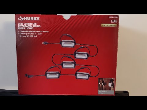 Husky LED work lights unboxing and review
