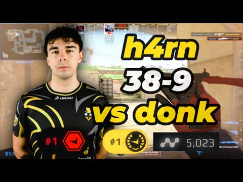 EU Rank + FPL #1 h4rn (38-9) vs donk (2.77 Rating) | Mirage | avg. 3530 Elo | Sep 28, 2025