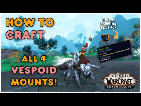 The BEST place to farm the Vespoid Lattice & Craft All 4 Wasp MOUNTS! 🐝 Protoform Synthesis Guide