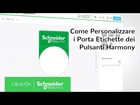Come Personalizzare i Porta Etichette dei Pulsanti Harmony | Schneider Electric Italia