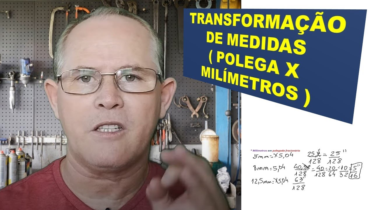 TRANSFORMAÇÃO DE MEDIDAS ( milímetros x polegada )