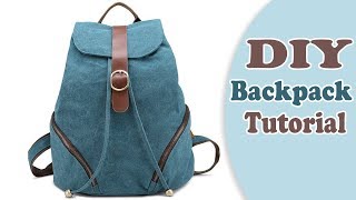 DIY ADORABLE BACKPACK TUTORIAL FROM SCRATCH // New Design Easy Way !!