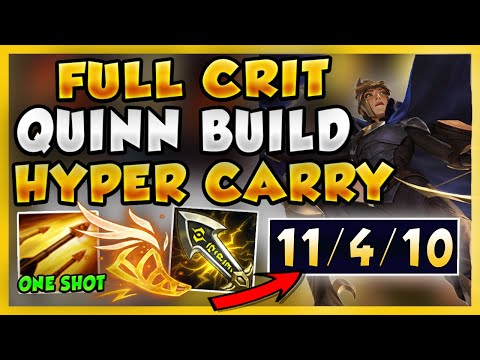 THIS IS WHY FULL CRIT QUINN IS INSANE! BEST HYPER CARRY BUILD (BEAST MODE) - League of Legends