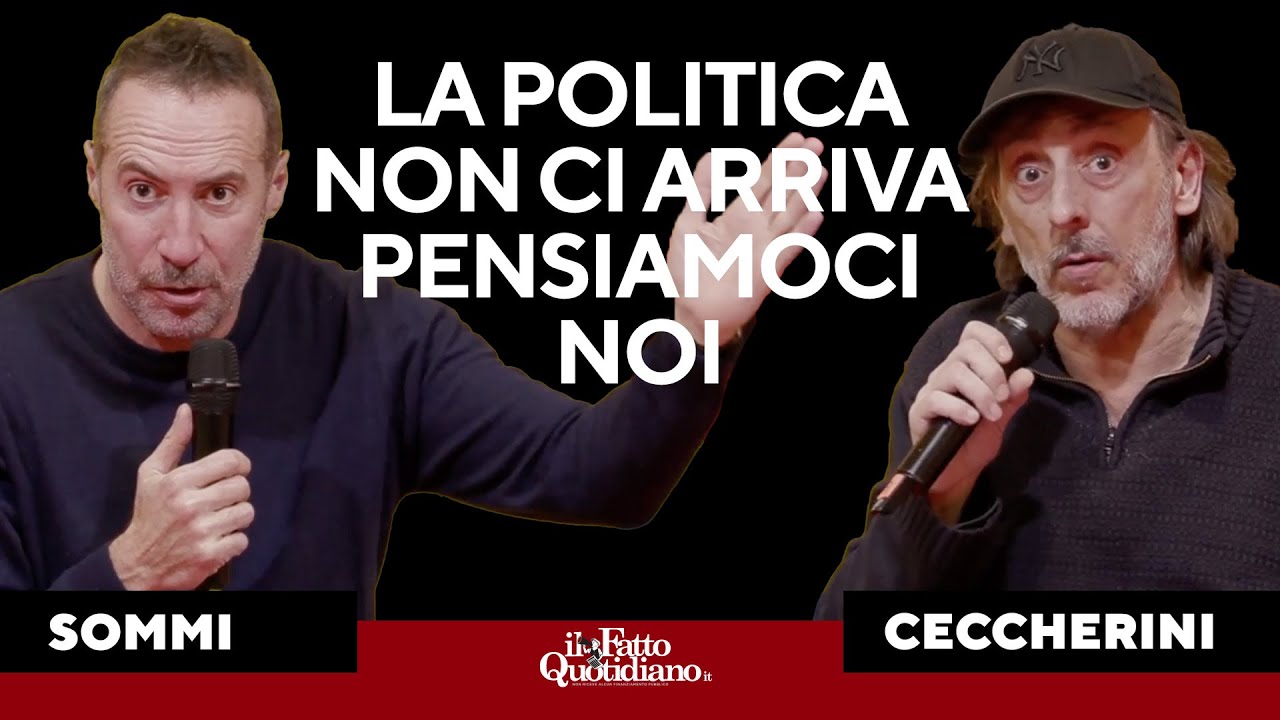 Luca Sommi con Massimo Ceccherini: "Dove la politica non arriva dobbiamo adoperarci noi"
