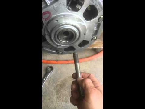 How to remove primary clutch from atv no tools