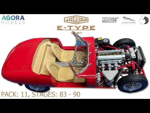 Stavba Pack 11 Big Scale Modelu 1961 JAGUAR E-TYPE 1:8 od Agora Models - Stage: 83 - 90