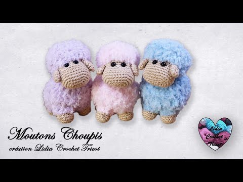 Amigurumi Moutons "Choupis" Crochet "Lidia Crochet Tricot"
