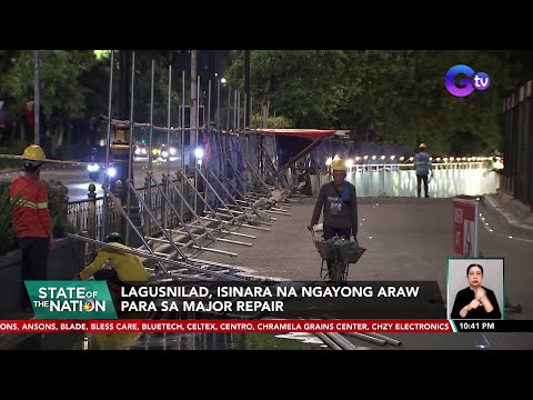 Lagusnilad, isinara na ngayong araw para sa major repair SONA